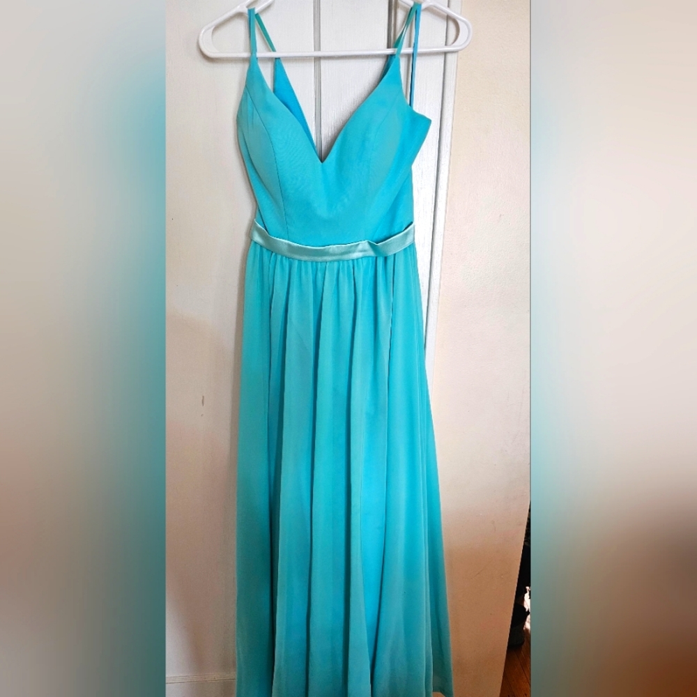 Allure Bridesmaid Dress Size 2 Turquoise